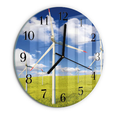Reloj de pared redondo Parque eólico