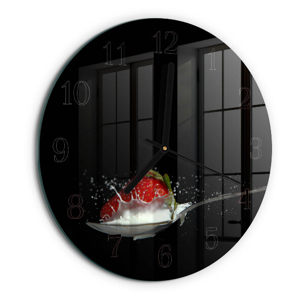 Reloj de pared redondo Fresa