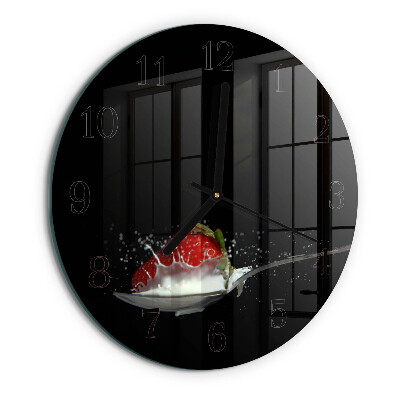 Reloj de pared redondo Fresa