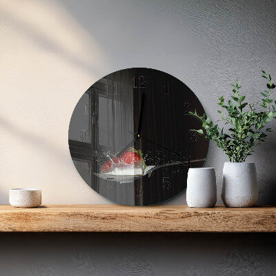 Reloj de pared redondo Fresa