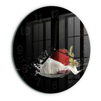Reloj de pared redondo Fresa