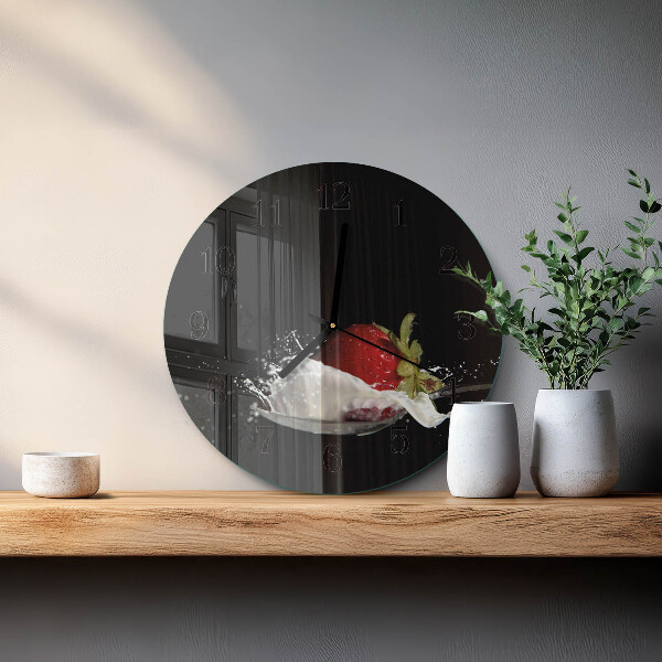 Reloj de pared redondo Fresa