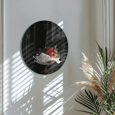 Reloj de pared redondo Fresa