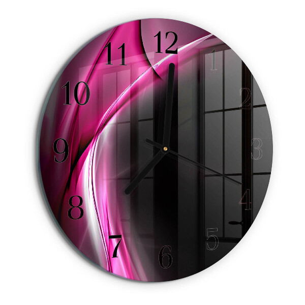 Reloj de pared redondo Líneas abstractas