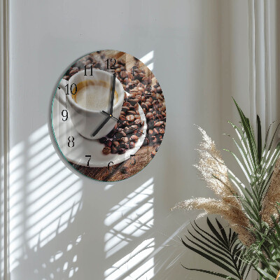 Reloj de pared redondo Taza de café