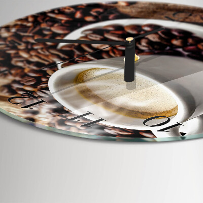 Reloj de pared redondo Taza de café