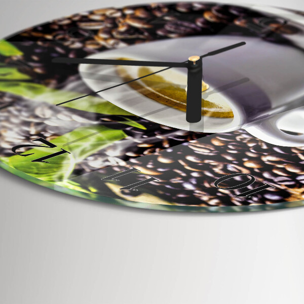 Reloj de pared redondo Taza de café
