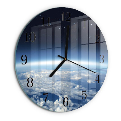 Reloj de pared redondo El universo de la Tierra
