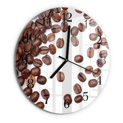 Reloj de pared redondo Granos de café