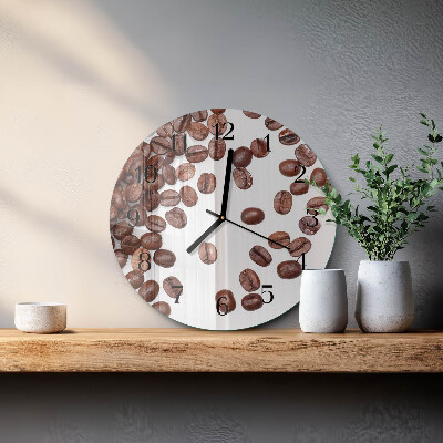 Reloj de pared redondo Granos de café