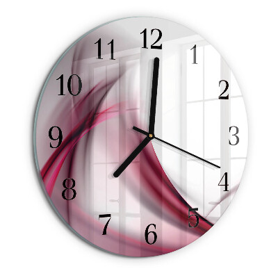 Reloj de pared redondo Líneas abstractas