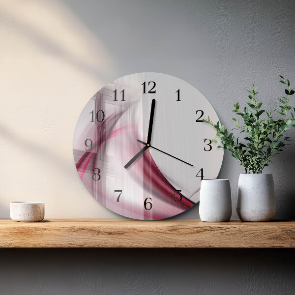 Reloj de pared redondo Líneas abstractas