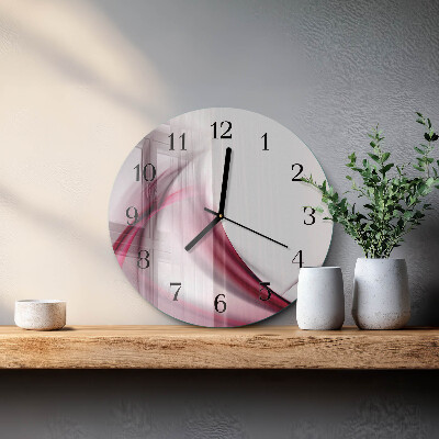 Reloj de pared redondo Líneas abstractas