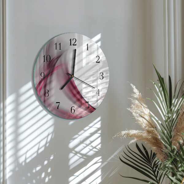 Reloj de pared redondo Líneas abstractas