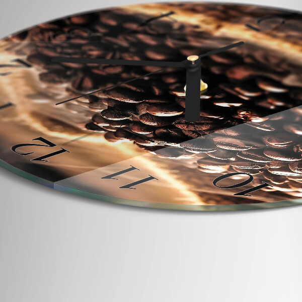 Reloj de pared redondo Granos de café