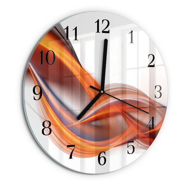 Reloj de pared redondo Humo abstracto
