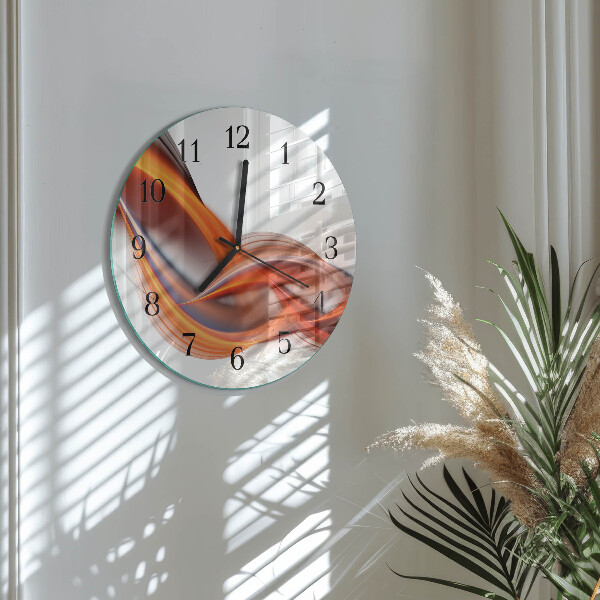 Reloj de pared redondo Humo abstracto