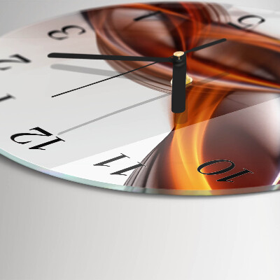 Reloj de pared redondo Humo abstracto