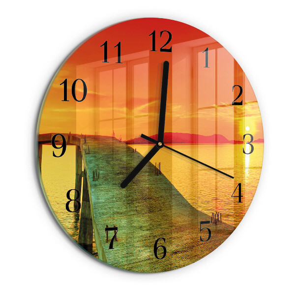 Reloj de pared redondo Puente