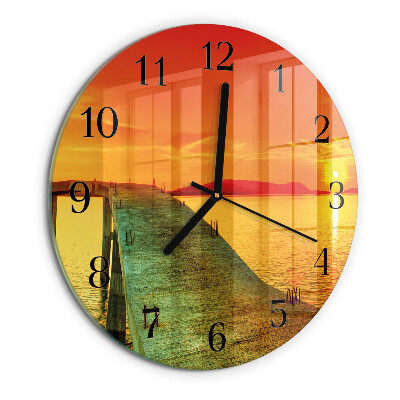 Reloj de pared redondo Puente