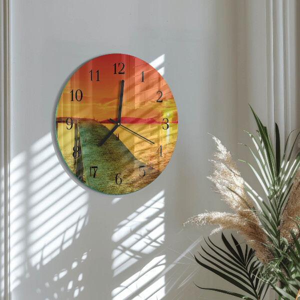 Reloj de pared redondo Puente