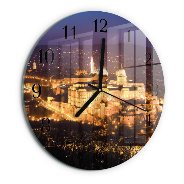 Reloj de pared redondo Ciudad de Budapest