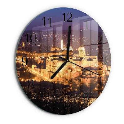 Reloj de pared redondo Ciudad de Budapest