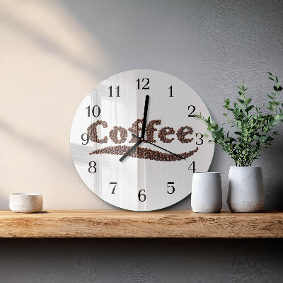 Reloj de pared redondo Café 