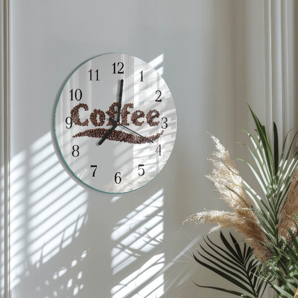 Reloj de pared redondo Café 