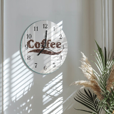 Reloj de pared redondo Café 