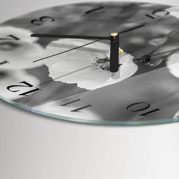 Reloj de pared redondo Amapolas