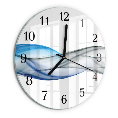 Reloj de pared redondo Humo abstracto