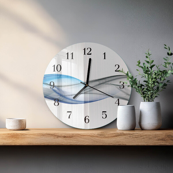 Reloj de pared redondo Humo abstracto