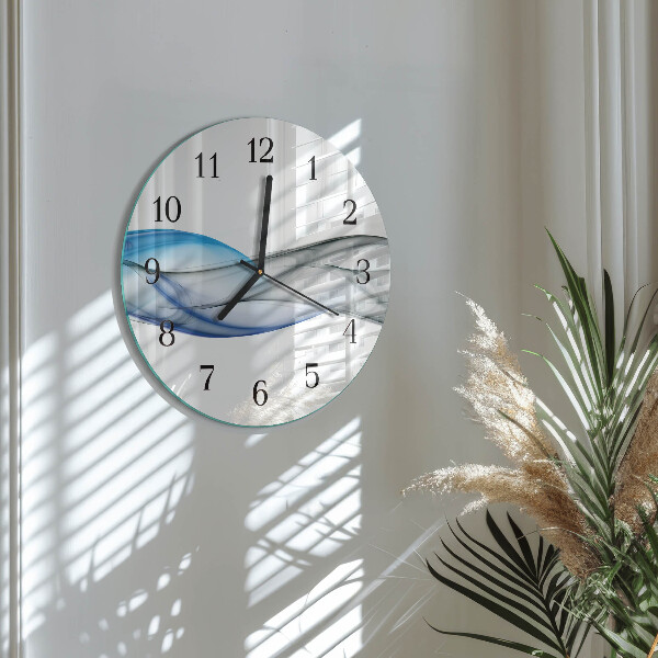 Reloj de pared redondo Humo abstracto