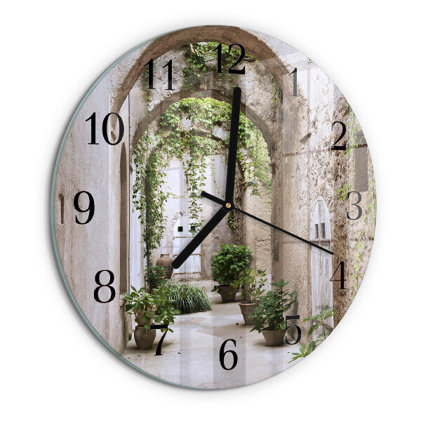 Reloj de pared redondo Plantas de avenida