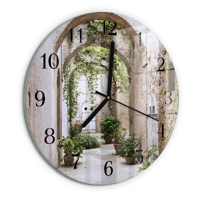 Reloj de pared redondo Plantas de avenida
