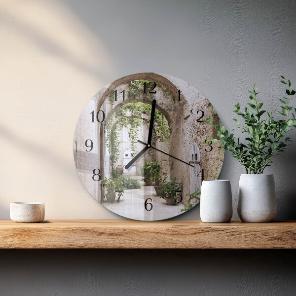 Reloj de pared redondo Plantas de avenida