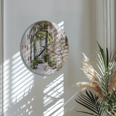 Reloj de pared redondo Plantas de avenida