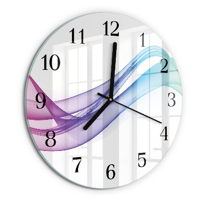 Reloj de pared redondo Líneas abstractas