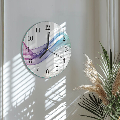Reloj de pared redondo Líneas abstractas