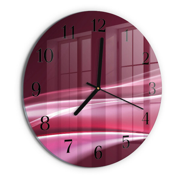 Reloj de pared redondo Líneas abstractas