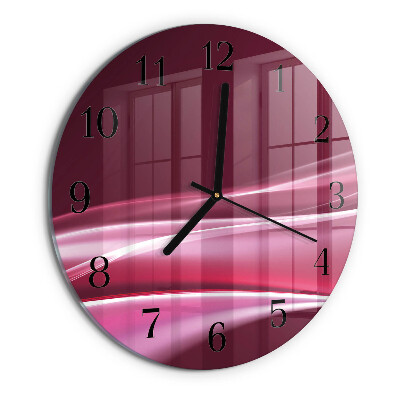 Reloj de pared redondo Líneas abstractas