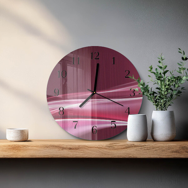 Reloj de pared redondo Líneas abstractas