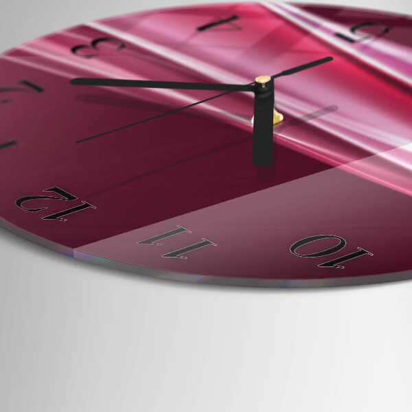 Reloj de pared redondo Líneas abstractas