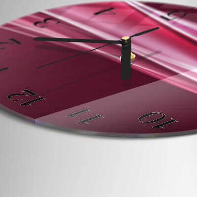Reloj de pared redondo Líneas abstractas