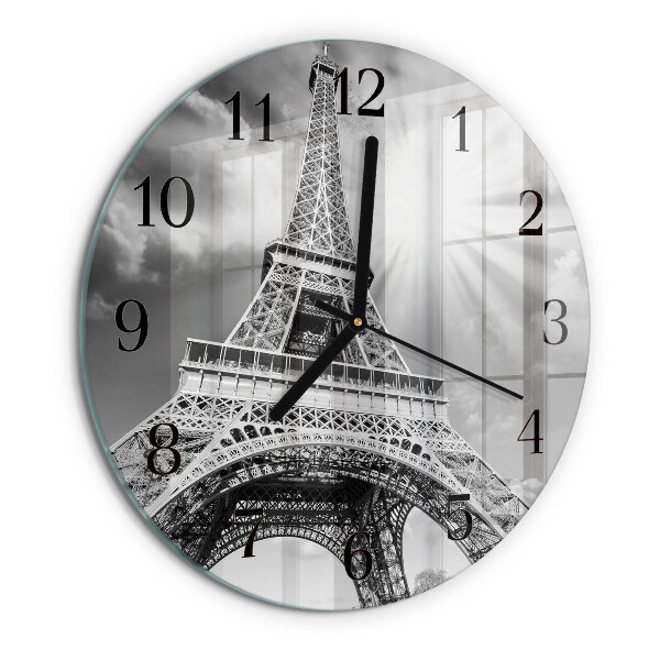 Reloj de pared redondo Torre Eiffel de París
