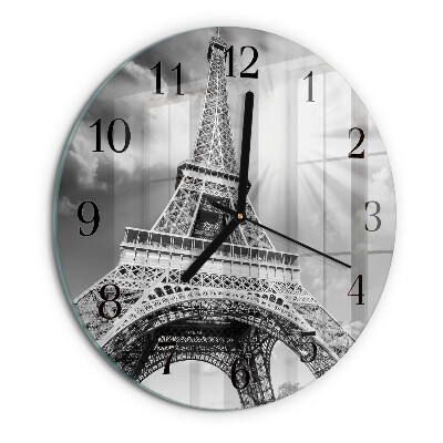 Reloj de pared redondo Torre Eiffel de París