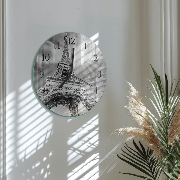Reloj de pared redondo Torre Eiffel de París