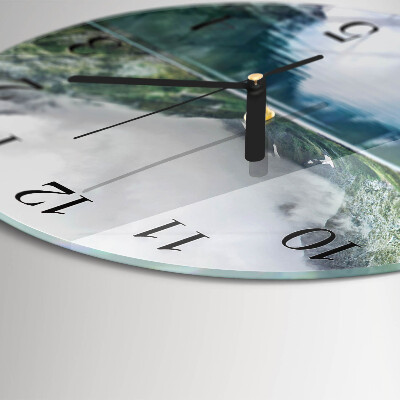 Reloj de pared redondo Lago de montaña