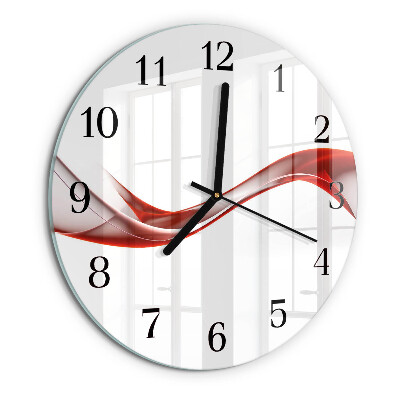 Reloj de pared redondo Líneas abstractas